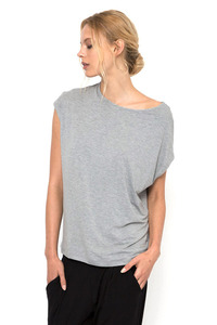 Dharma Bums BAMBOO GREY MARL LUXE LAYER TOP