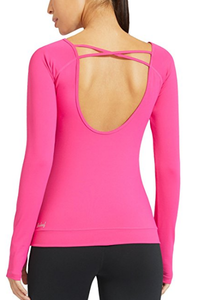 [해외배송]Baleaf Women&#039;s Cowl Back Long Sleeve Workout Yoga Shirts Tee